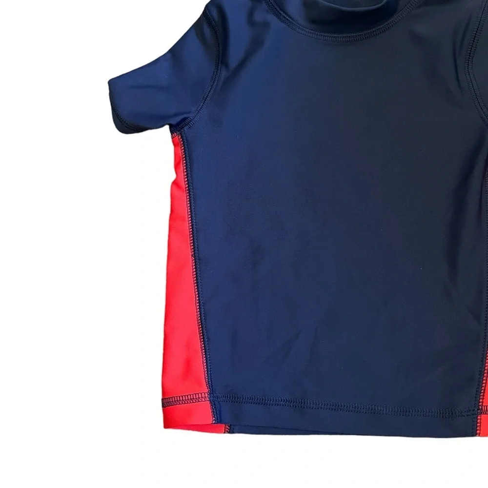 Circo | NWT Short sleeve rashguard spandex swim shirt blue/red size 12 m…